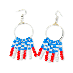 Star Spangled Beaded Dangles
