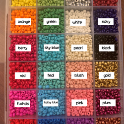 ONE Custom Name/Word Elastic Bead Bracelet