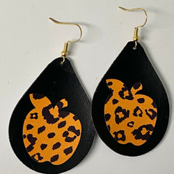 Leopard Apple Earrings